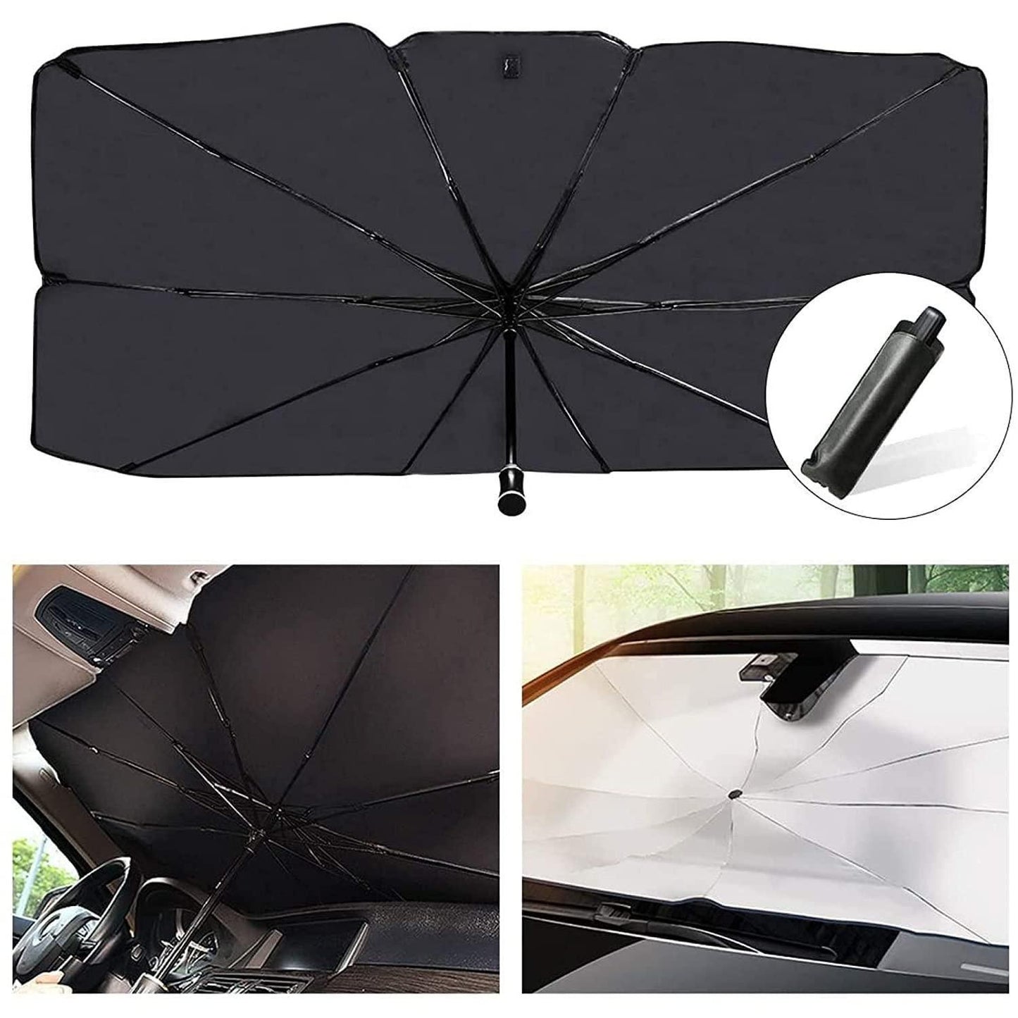 Car Windshield Sun Shade Umbrella | Instant Car Sun Shield