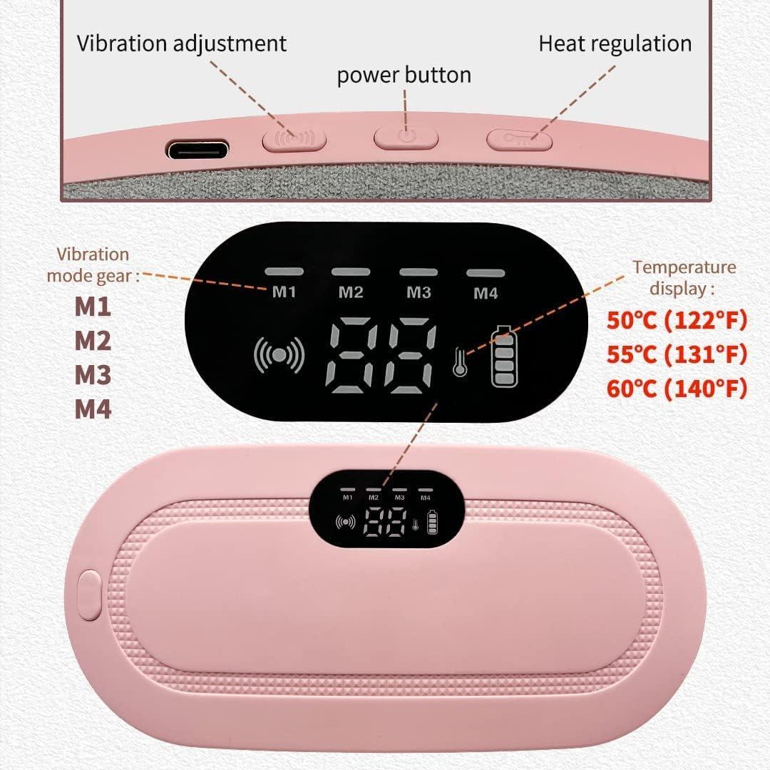 Period Pain Relief Device - Portable Cordless Heating Pad - Menstrual Heating Pad