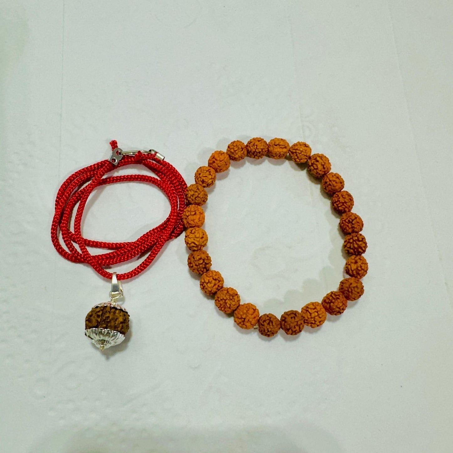 Maha Shivratri Combo - 5 Mukhi Rudraksha With Bracelet