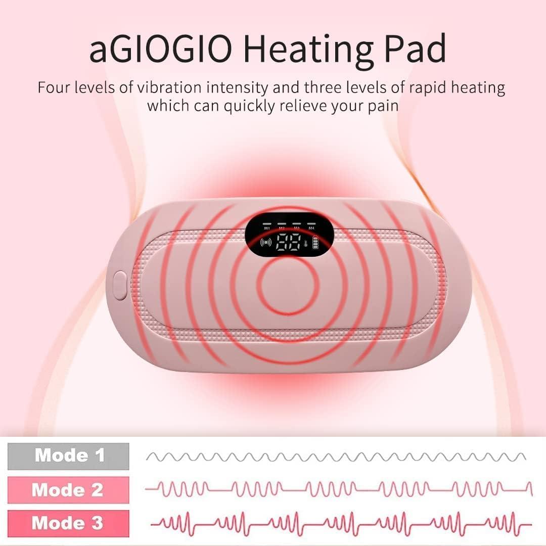 Period Pain Relief Device - Portable Cordless Heating Pad - Menstrual Heating Pad