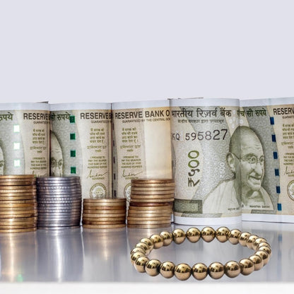 Golden Pyrite Bracelet - 8mm Beads