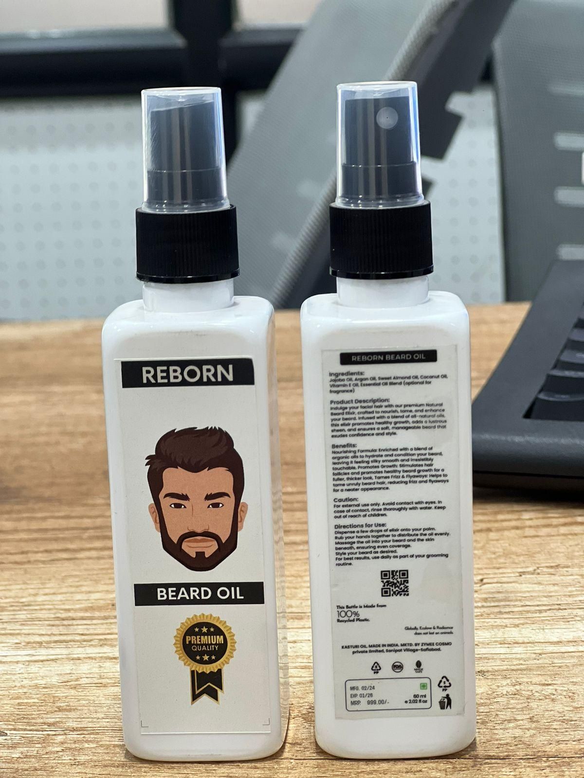 Reborn Beard Oil 100ml - Nourish and Revitalize Your Beard